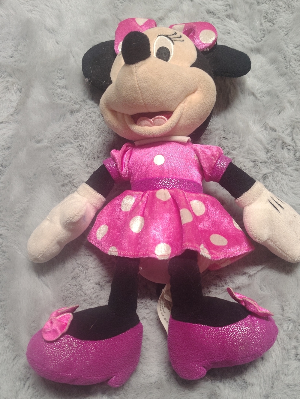 Disney's Happy Helper, singing Minnie Mouse Pink and White Polka Dot Plush Doll